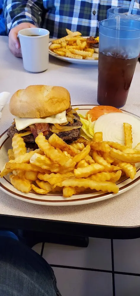 Cowboy Burger and Fries