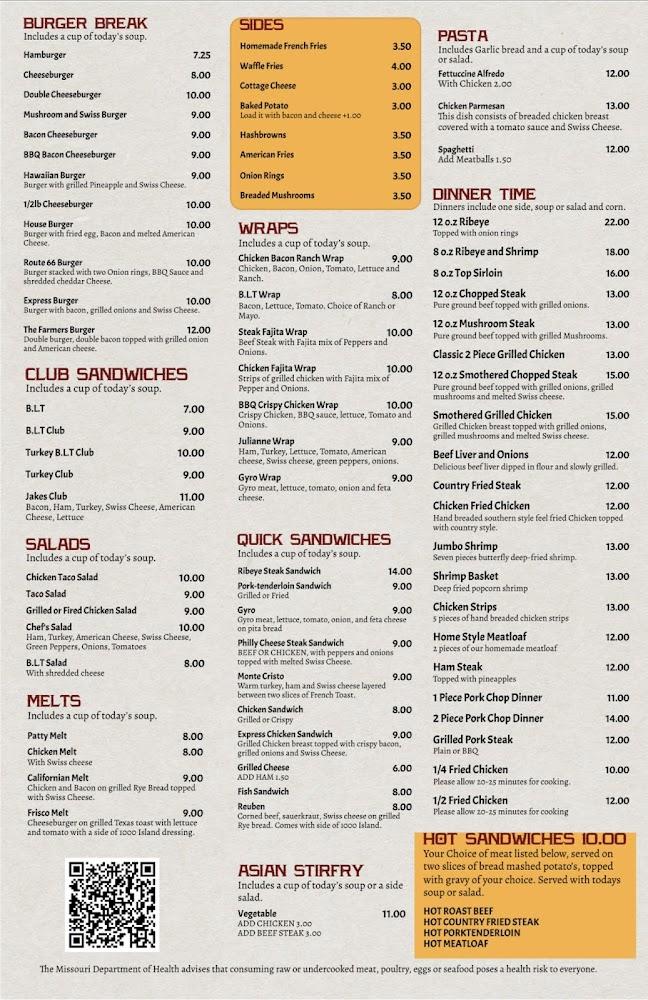 Shelbina Family Restaurant Hamburger